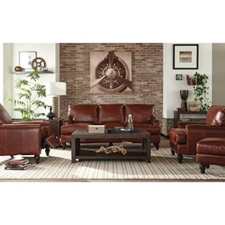 Leather Living Room Group